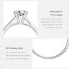 MODIAN 1ct D Kleur Ronde Hoge Kwaliteit Moissanite prsten Voor Vrouwen 925 Sterling Zilver Romantische Bruiloft Verlovingsband Sieraden