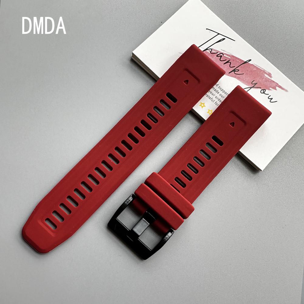 QuickFit 22mm 26mm Strap For Garmin Quatix 8 7 6 5 Sapphire Tactix 8 7 Pro Delta Bravo Silicone Band Fenix 7X 7 6X 6 5X Bracelet