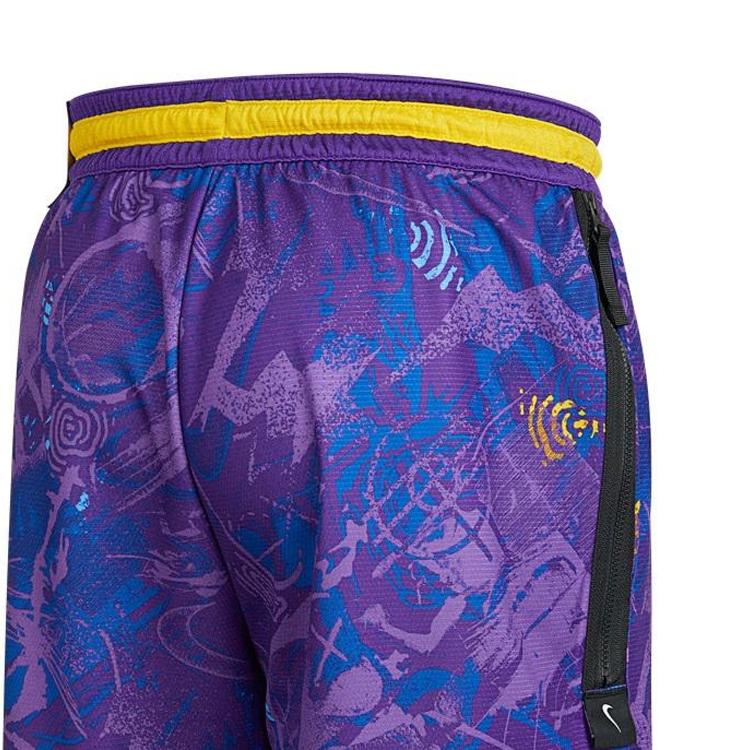 Nike Lakers Sports Knit Shorts Men Bottoms DJ4036-504