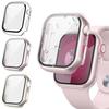 3 Pack Tempered Glass Cover for Apple Watch Screen Protector Case 9 8 7 6 5 4 3 SE 40MM 41mm 46mm 45mm 10 42mm 38mm Accessories 7