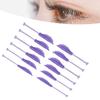1Pairs Purple Eyelash Perming Curler Lift Pads Eyelash Perm Pads With Auxiliary Strip Rods For Lash Lift Silicone Eyelash Tool