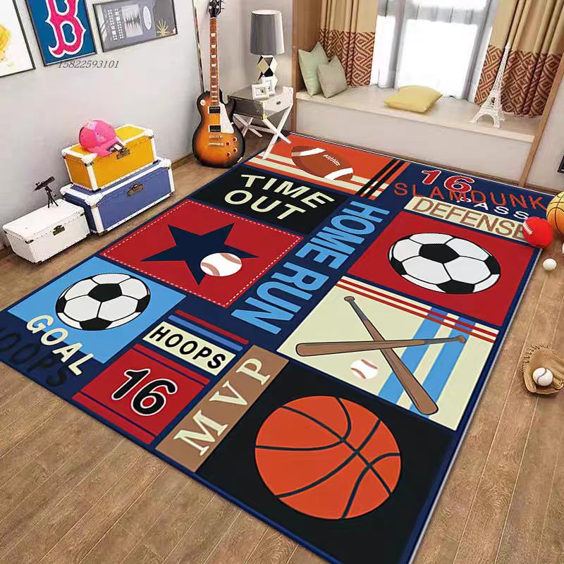 Cartoon-Spielteppich Große Teppiche für Kinder Rutschfester Wohnzimmer Schlafzimmer Sofabereich Teppich Dekoration Baby Krabbelmatte Heimdekoration