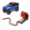 Hobbyfans   Case   with 66T Brushed Motor Aluminum Alloy RC Parts for   SCX24 1Celsius24 RC Car