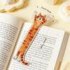 Cat-Shaped Bookmark with Kitten Pattern - High-Transparency Acrylic Page Marker, Ideal for Book Lovers, Cat-Themed Reader Gift