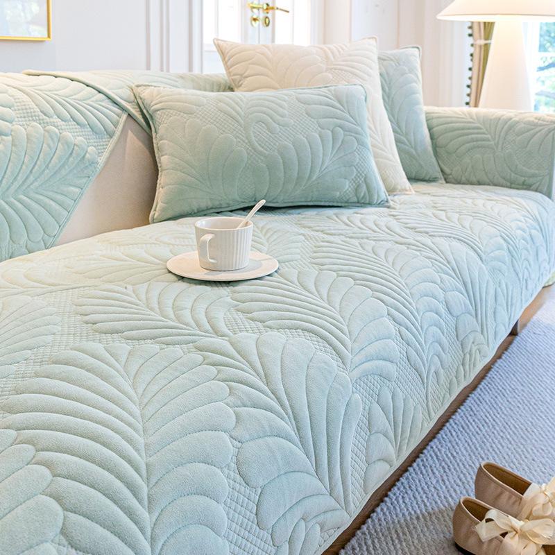 

Подушка для дивана Зимний Высококачественный Кристальный Бархат Четыре Сезона Универсальный Новый Простой Современный Полотенце для Спинки Легкая Роскошь Подушка для Сиденья 70*70cm