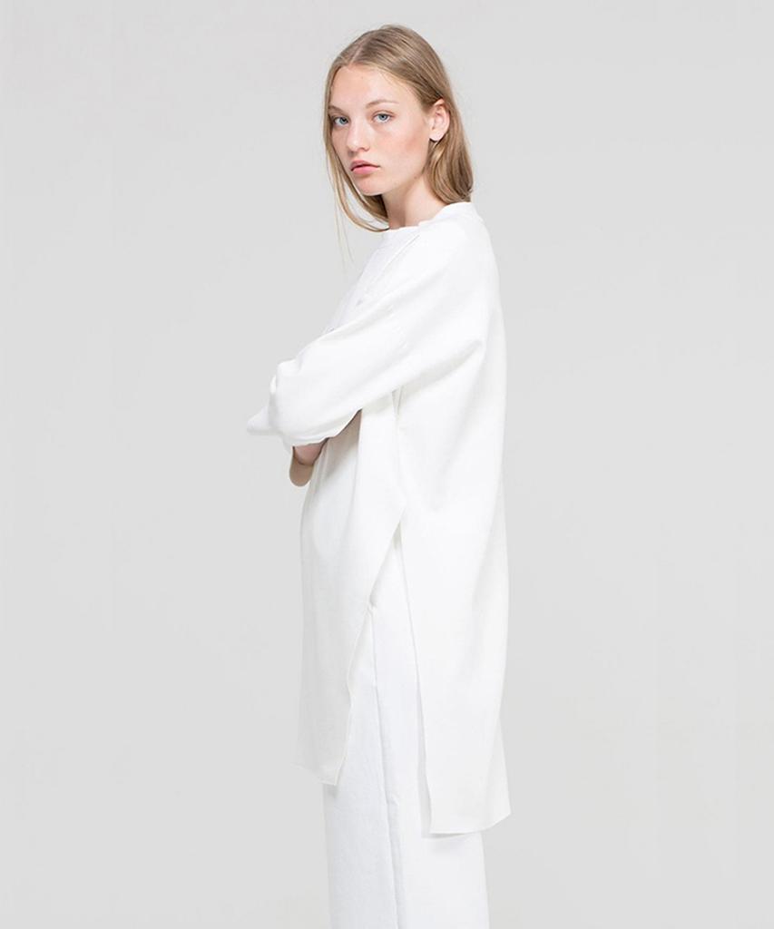 DR.DENIM Rylen Sweater - Light Grey Mix / White / Black