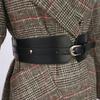 Black Fashion Women Dress Female Buckle Party Solid Color Dress Waistband Wide Belt Women Waistband