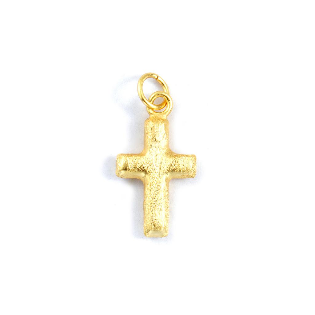 2 PCs Brass Religious Charms Gold Plated Cross Pendants For DIY Necklace Bracelet Earrings Jewelry Making Findings
