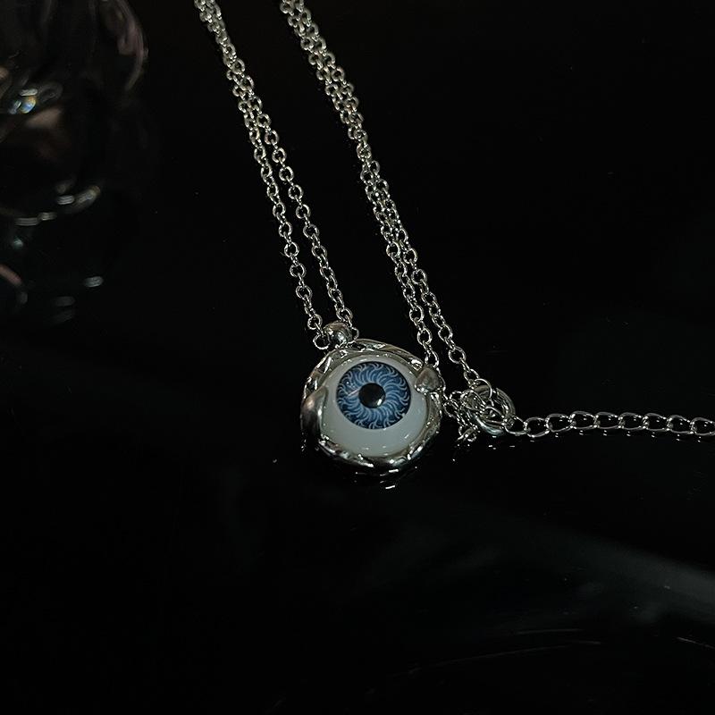 Devil'S Eye Necklace Blue Eyes Advanced Niche Design Cold Wind Clavicle Chain Female Personality