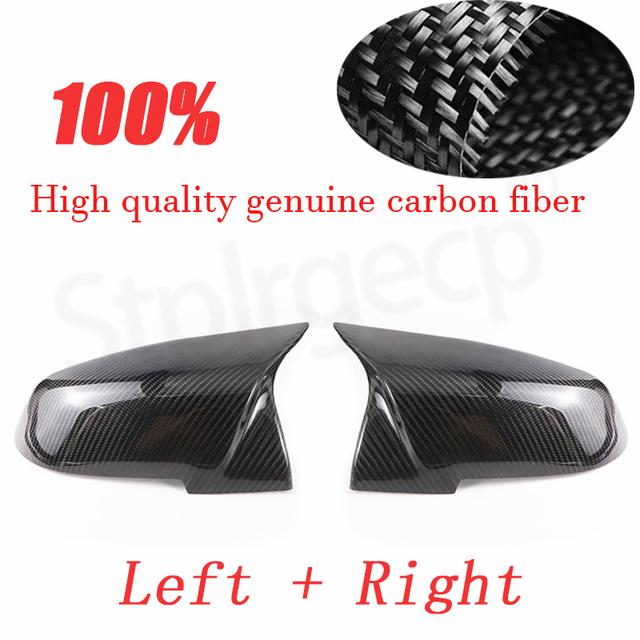 For BMW 1 2 3 4 X Series Rear View Side Mirror Cover F20 F21 F22 F23 F30 F32 F36 X1 E84 F87 M2 I3 i3S Carbon Fiber Accessories