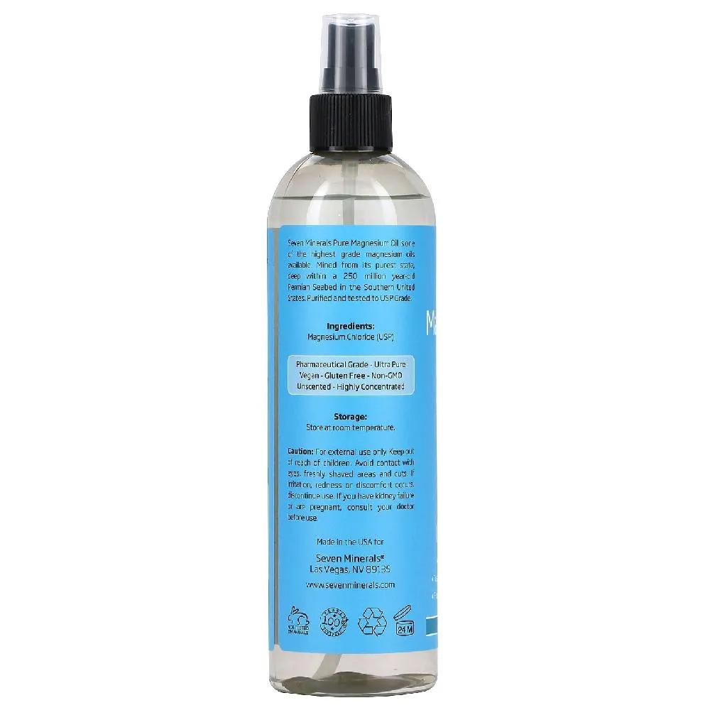 Seven Minerals Pure Magnesium Oil 355ml (12 Fl Oz)