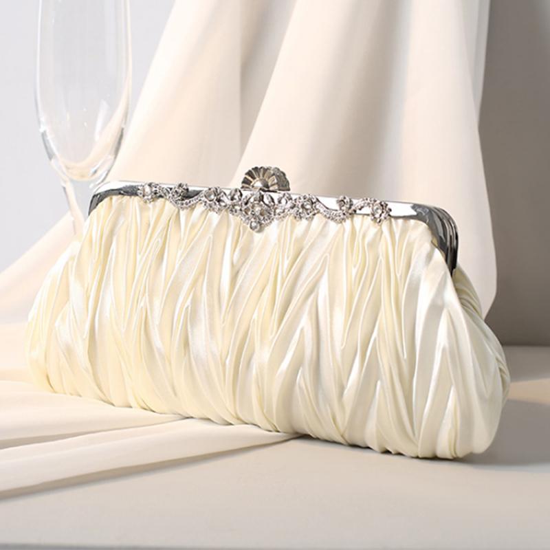 Fuchsia Color Female Evening Messenger Clutch Elegant Small Phone Money Shoulder Wedding Purse Chain Lady Girls Party Bag Wallet