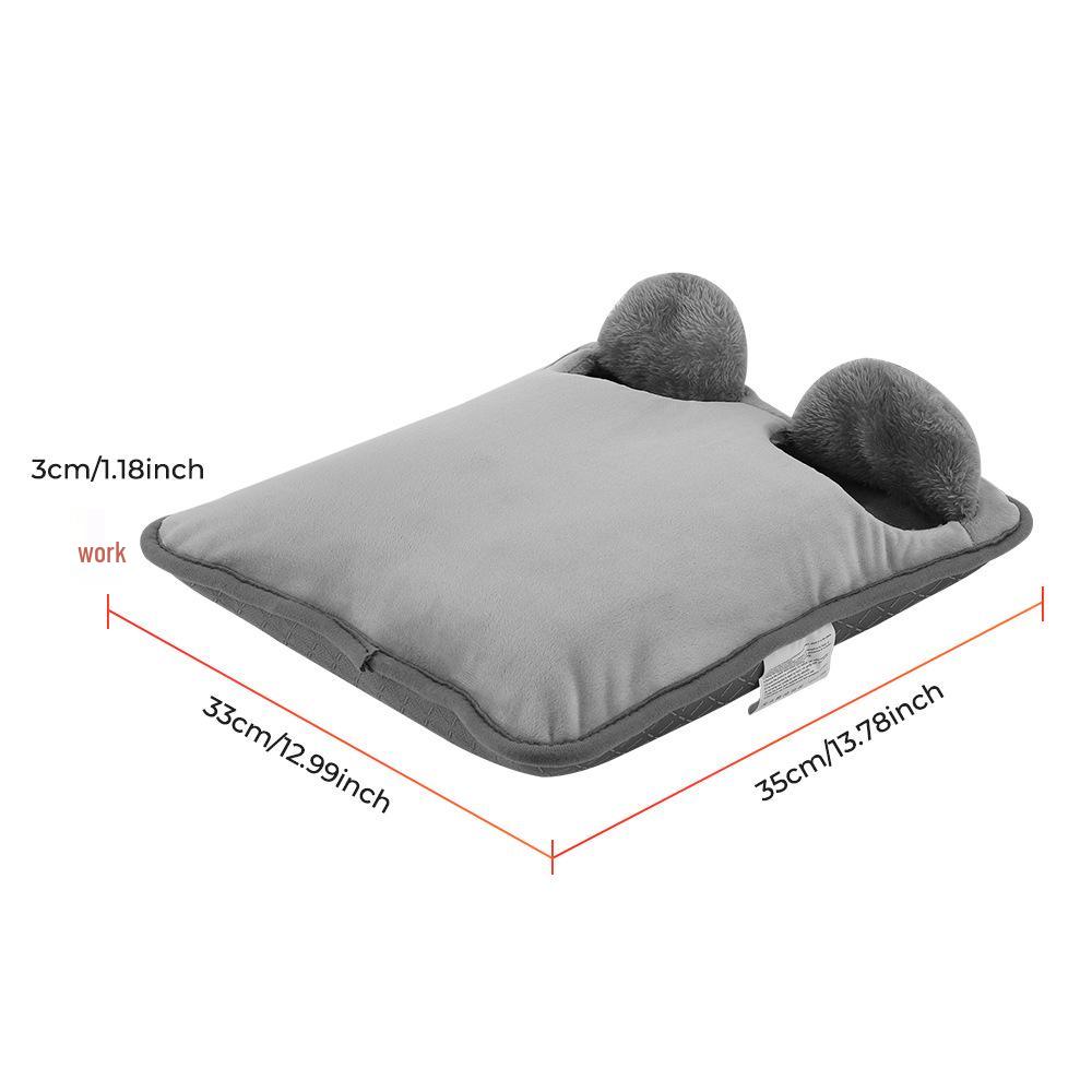 Multi-functional Electric Heating Pad: Foot, Hand, and Belly Warmer with 4-Level Temperature and Timing Control