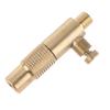 Brass Mini Air Compressor Portable Automotive Car Tire Deflation Connector Screw-in Type for Hose Repair Inflate Chuck