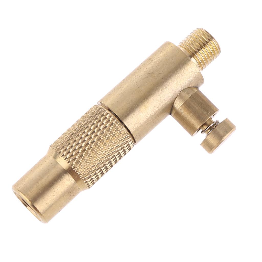 Brass Mini Air Compressor Portable Automotive Car Tire Deflation Connector Screw-in Type for Hose Repair Inflate Chuck