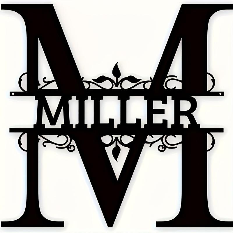 Custom Iron Nameplate - Personalized Outdoor Letter Sign, Outdoor/Indoor Wall Art Decoration, Presents for Weddings/Housewarming