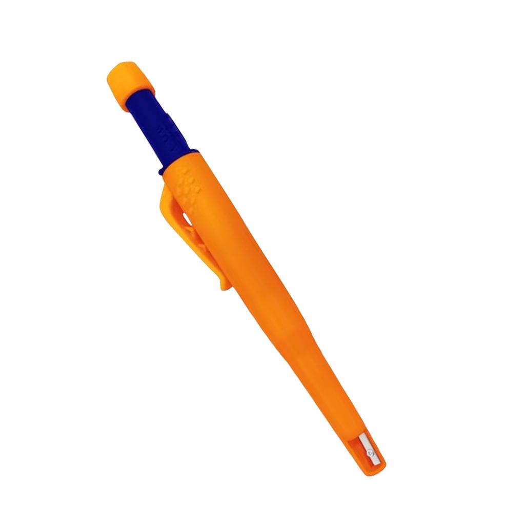 Mechanical Long Tip Woodworking Pencil with Sharpener Woodworking Scriber Tool for Architect Deep Hole Pencil Refills