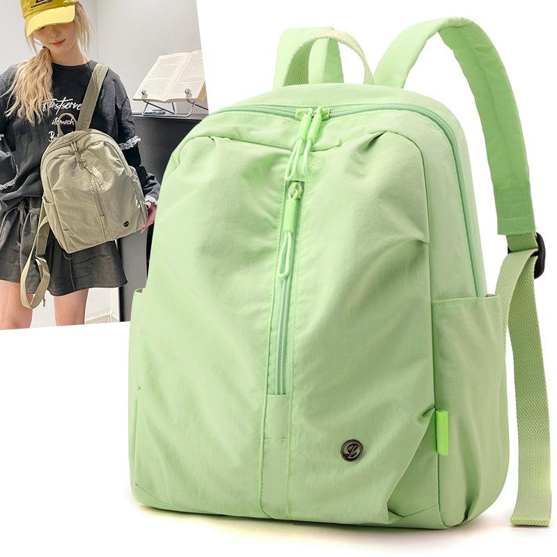 Fashionable Outdoor Sports Mountaineering Bag Lightweight Casual Versatile Backpack Solid Color Simple Travel Student School Bag