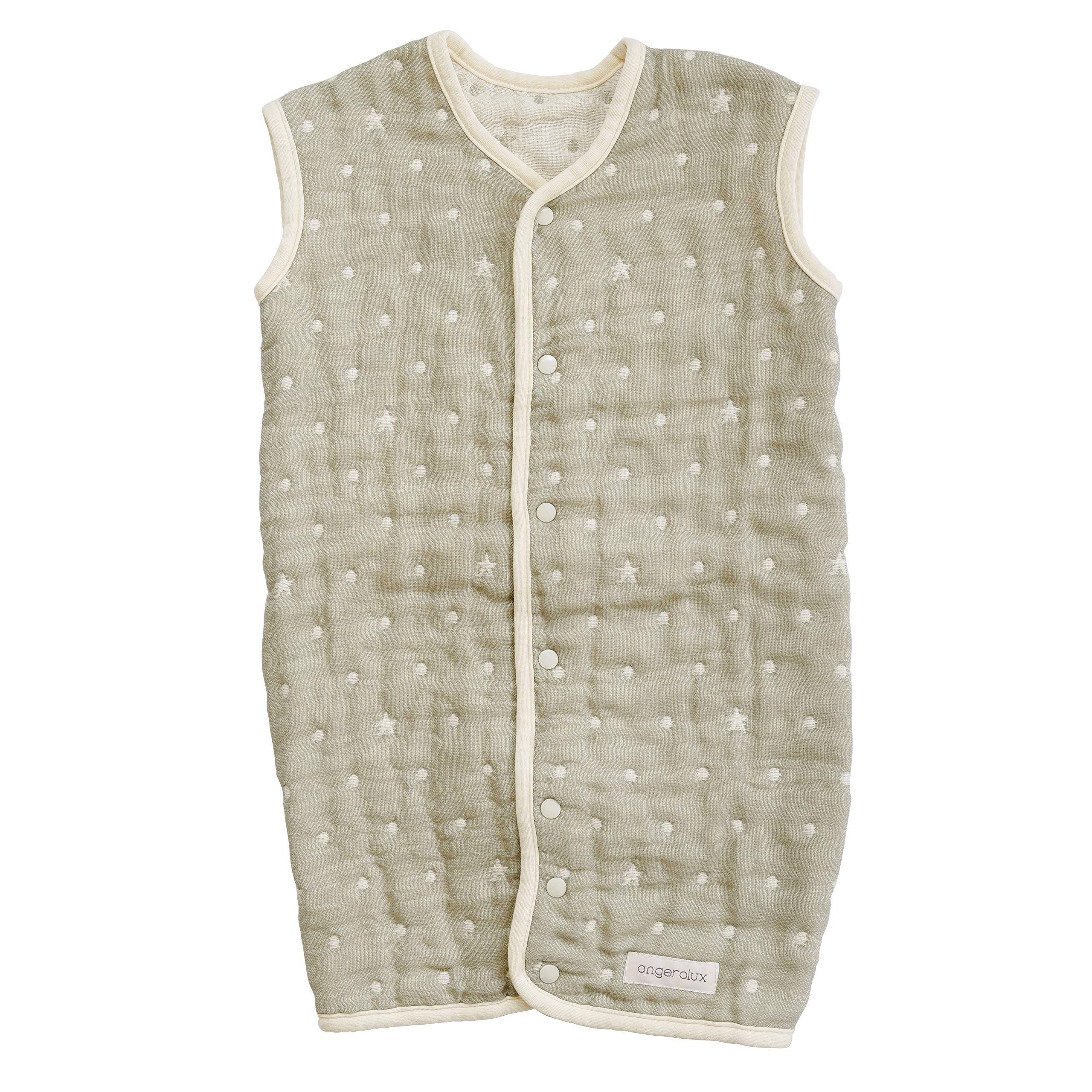 

angerolux Moss Moss Made in Prevents Colds and Perfect for Fall and Winter Year-Round Sleeper, Breathable, 2-Way, 6-Layer Gauze, Gray, 50-70MG, Gray,