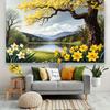 2D 1 piece of serene and natural landscape showcasing vitality and harmony. Suitable for weddings parties exhibitions etc.