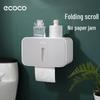Wall-Mounted Bathroom Tissue Holder with Storage Shelf
