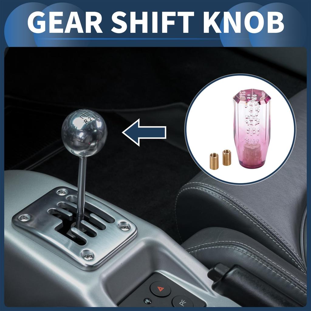 INFINAUTO Car Shift Knobs 10cm Universal Automatic and Manual Car Gear Shift Knob with