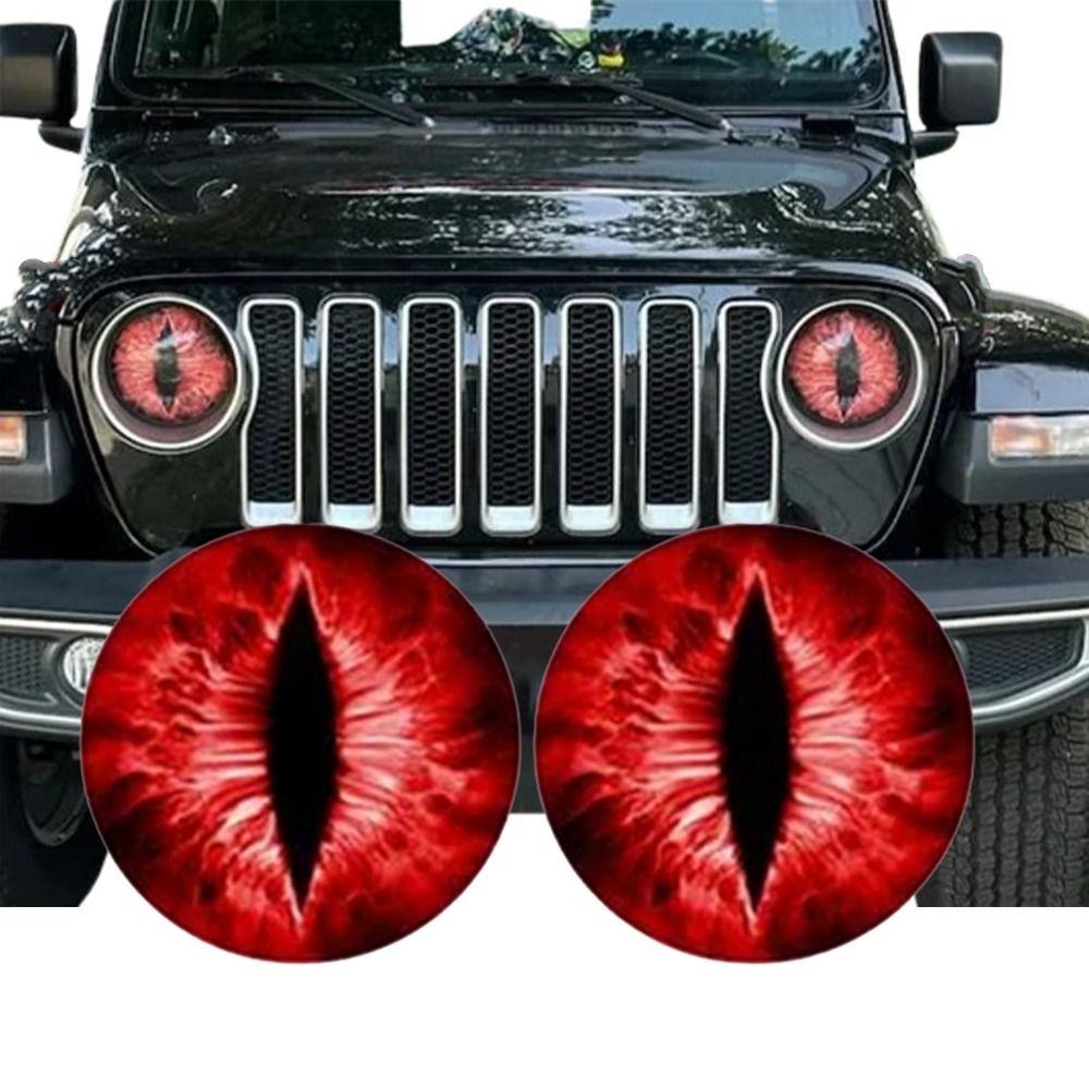 

Креативные наклейки на фары Beast Eyes 3D Jeep, наклейки на фары, украшения на бампер и окна автомобиля Style 4