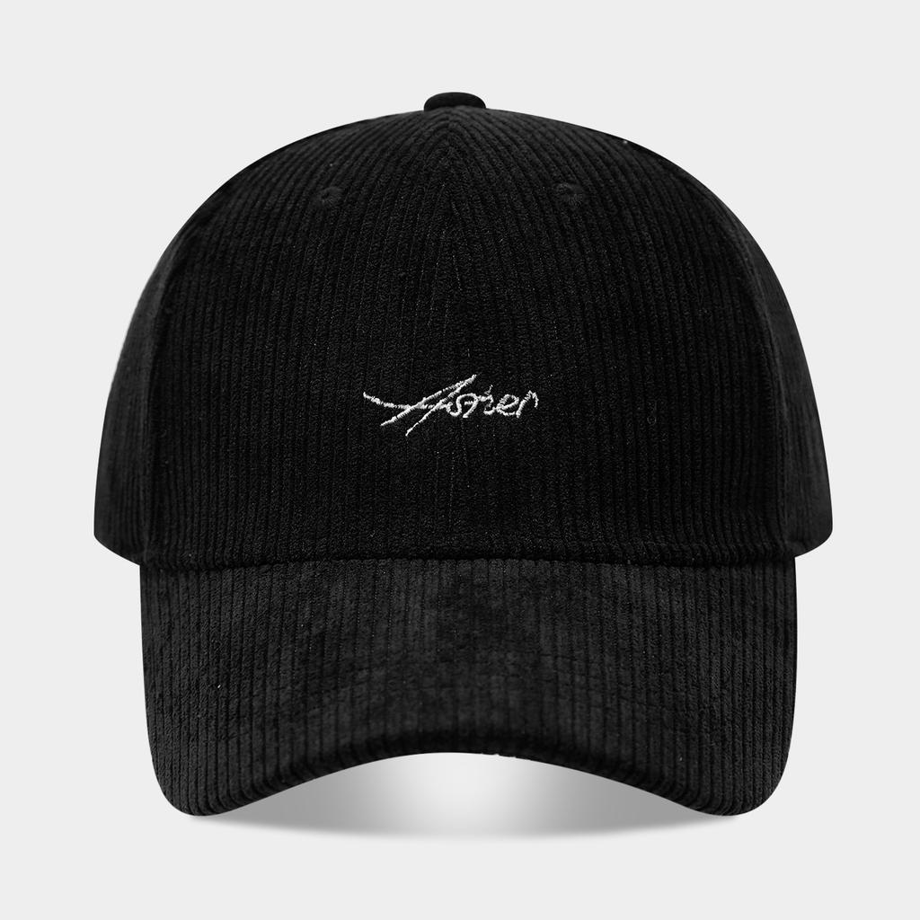 New Corduroy Baseball Cap Women's Personality Letter Embroidery Cap Simple Fashion Versatile Sun Hat Tide