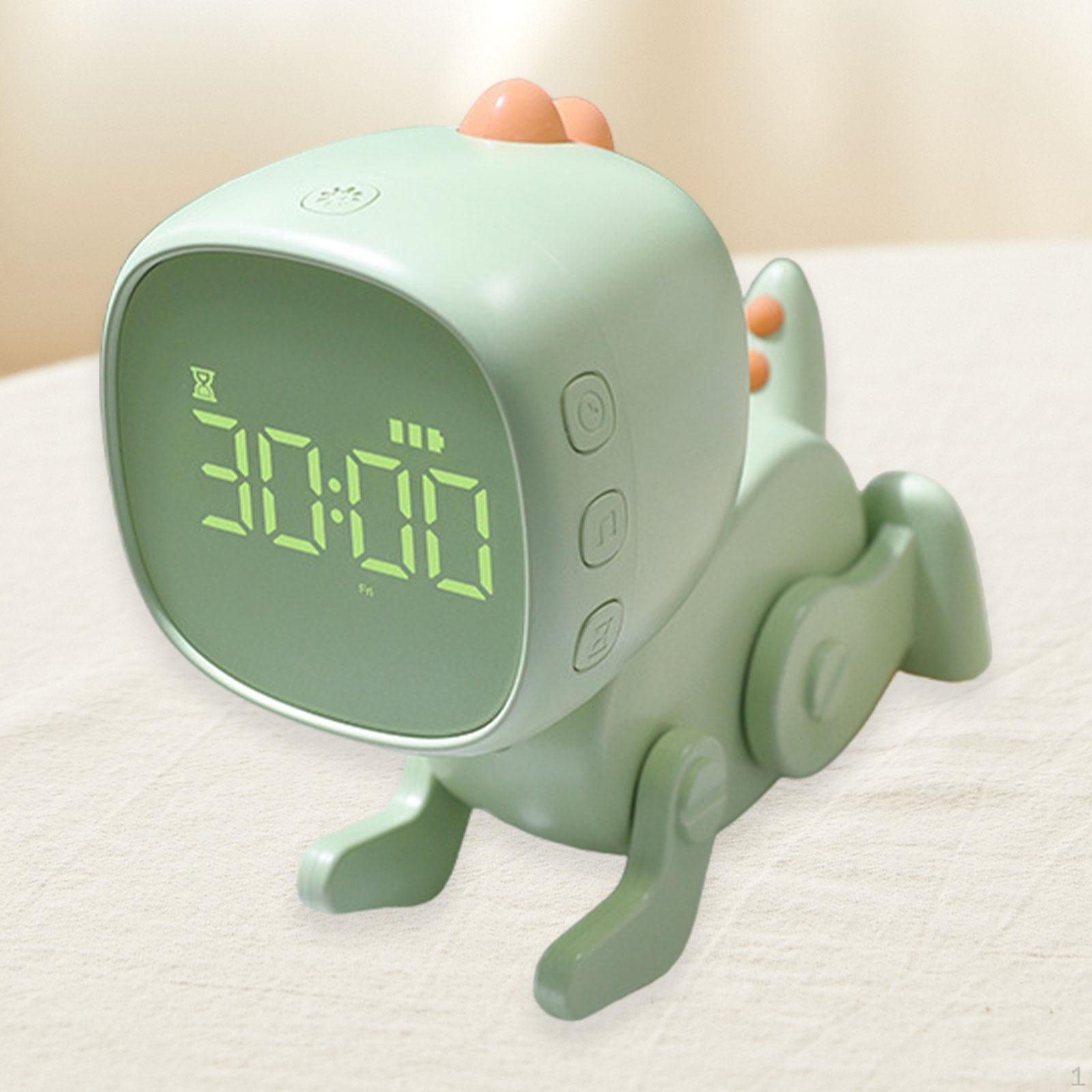 

Цифровой будильник, фигурка для спальни, милый детский стол, динозавр для малышей зелёный