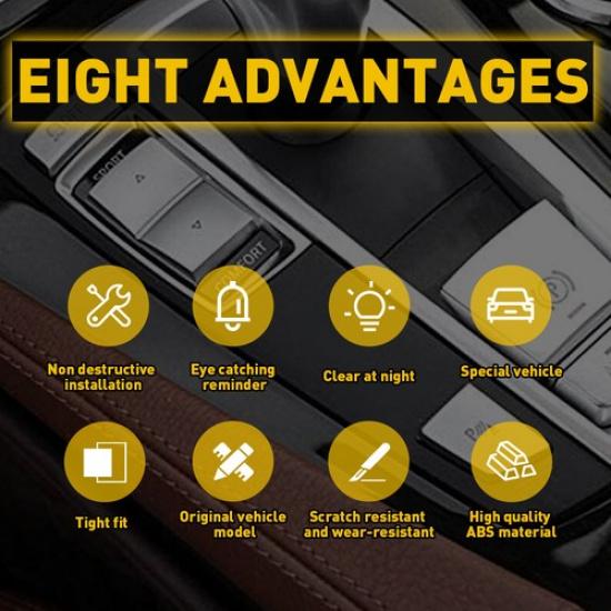 Chrome Handbrake Auto Hold Button Switch Cover Trim For BMW 5 6 7 X3 X5 X6 F10 K