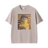 Mr Noodle Cat In Bucket Hat Funny Kitty Photo T Shirts Unisex Retro Short Sleeve Tshirt Unisexs Clothing Casual Oversized Tshirt
