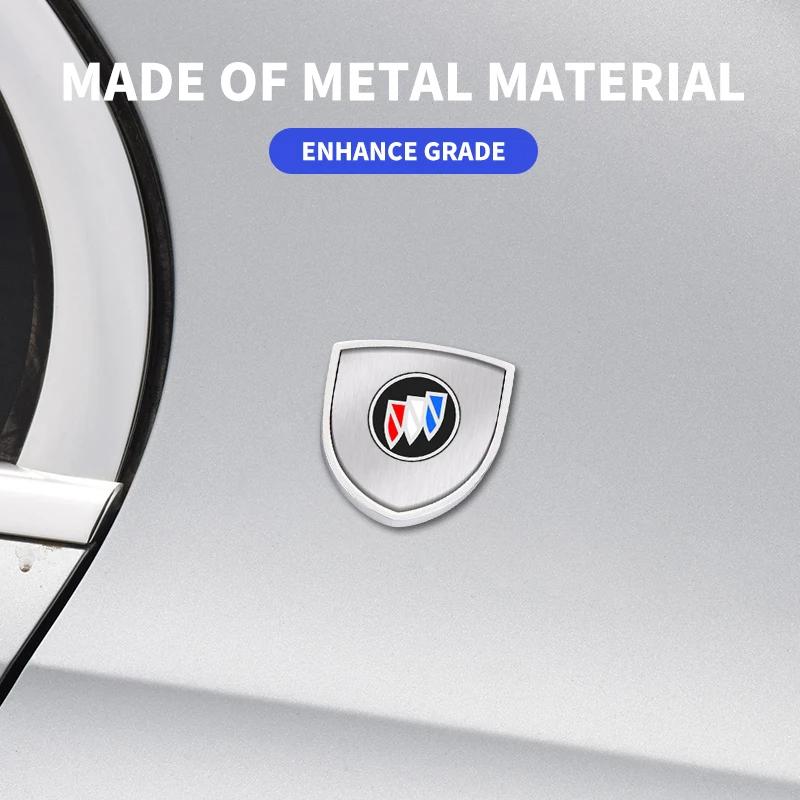 1/2pcs 3D Metal Shield Emblem Car Window Body Side Badge Stickers For Buick Envision Excelle GT LaCrosse Royaum Envista GL8 GL6