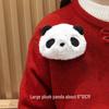 Adorable Red Panda Brooch: Cute Plush Backpack Pin for Students, Couples & Women - Perfect Birthday Gift