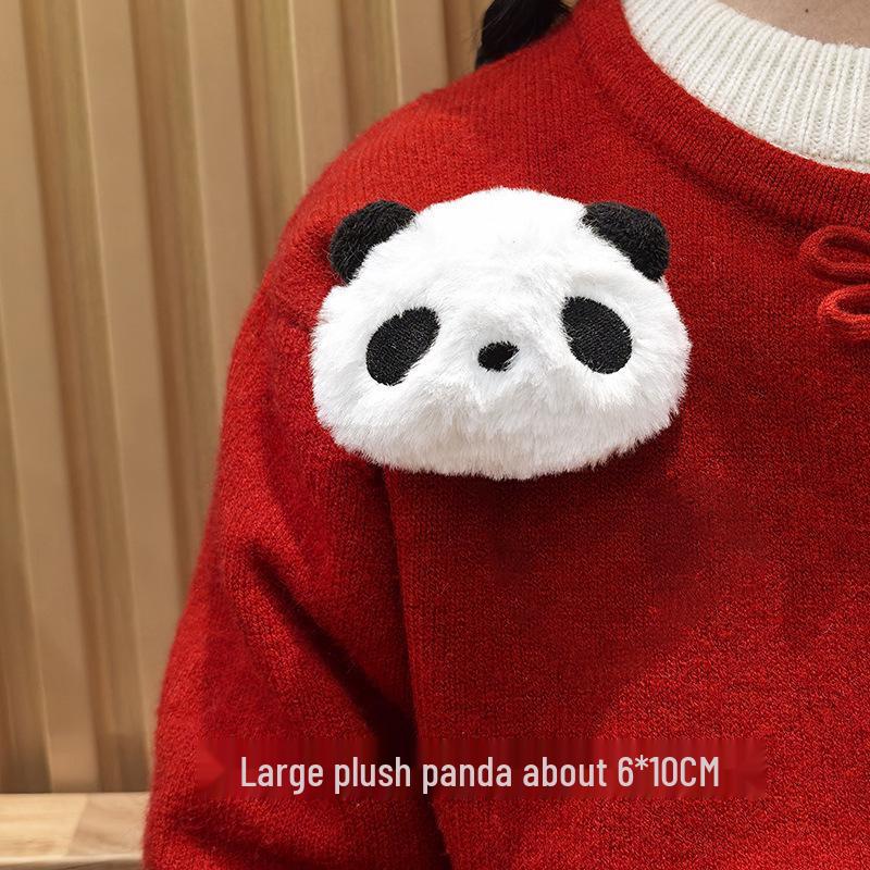 Adorable Red Panda Brooch: Cute Plush Backpack Pin for Students, Couples & Women - Perfect Birthday Gift