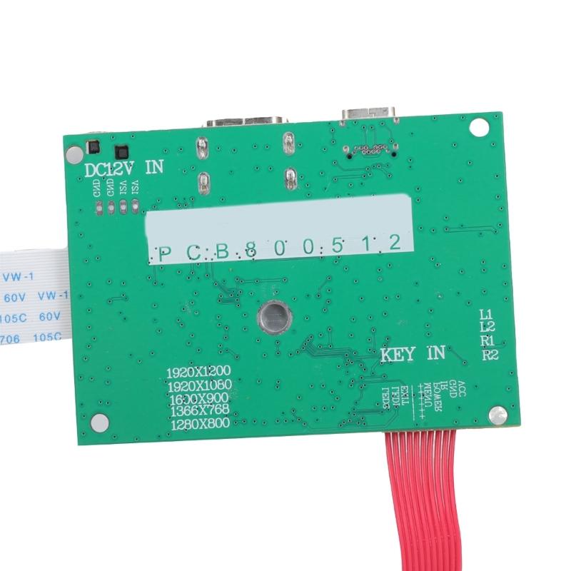 eDP Driver Board Compatibles 10-17.3Inch Displays Multi Language and Wide Voltages Inputs 1920x1200 eDP 30PIN Output