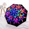 1pc Mandala, psychedelic, symmetry Umbrella with Plastic Handle,Compact & Stylish,Suitable for All Seasons YS331016