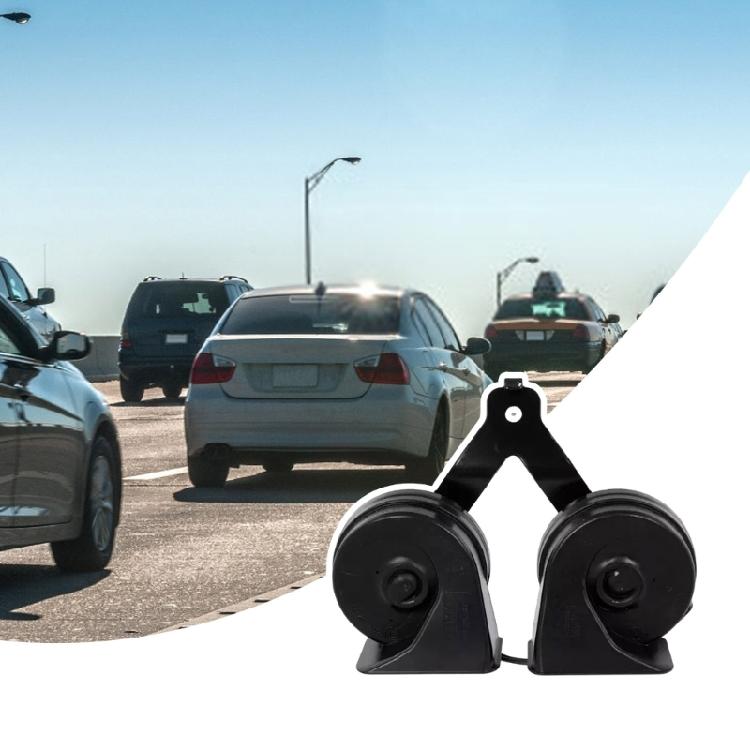 FL3Z-13832-C High Performances Easy Installation Car Low and High Pitches Horn Assembly with Mounting Brackets for F150