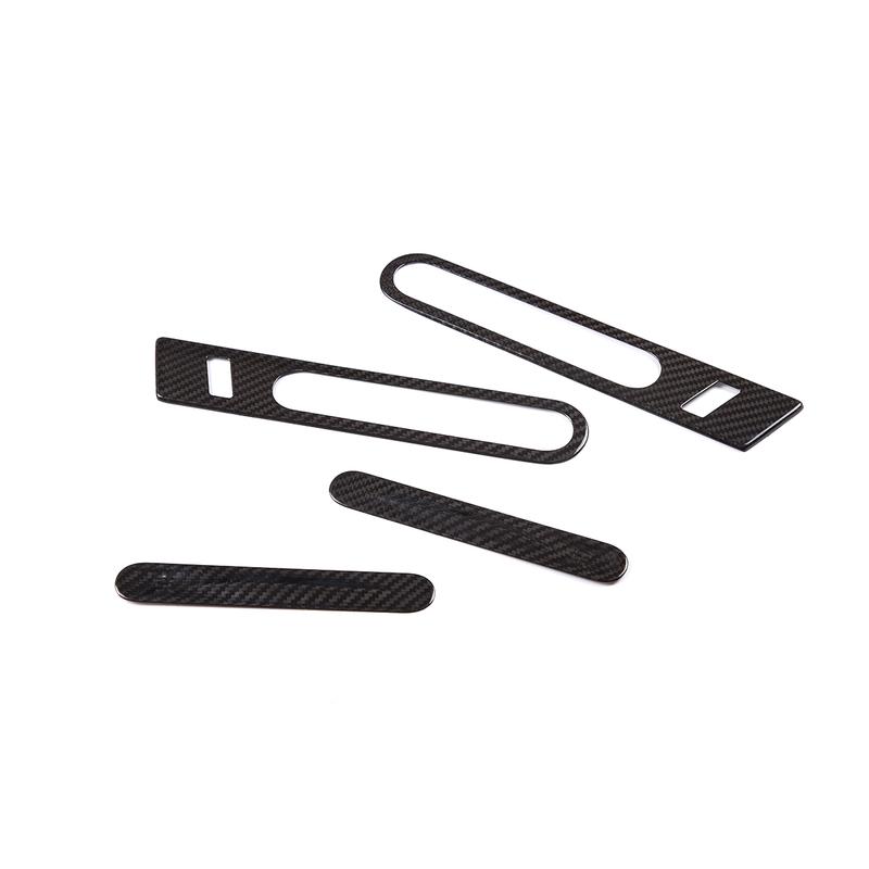For Nissan GTR R35 2008-2016 Real Carbon Fiber Car Door Outer Handle Decorative Sticker Car Accessories