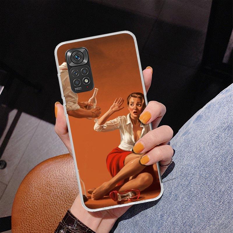 Sexy Pin Up Girl Vintege Phnoe Case for Phnoe Case for Xiaomi Redmi Note 15 14 14S 13 Pro Plus 12 12S 11S 11E 10S 10 11T 5G Uniq