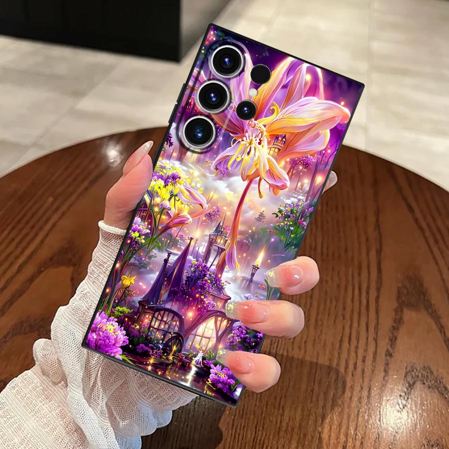 

Чехол для Samsung Galaxy S26 S25 S24 Plus S21 FE S26 S23 S20 Ultra S10 S9 Note 20 8 9 10 Funda Чехол для телефона Лавандовый Сад Galaxy S9