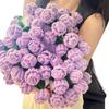 Rose Bouquet Blanket Handmade Crocheted Rose Blanket Floral Design Throw Blanket
