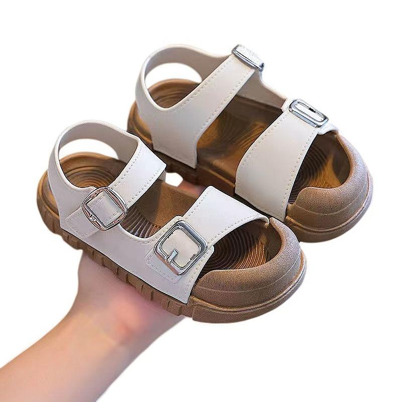 

2025 Новые летние туфли для девочек с мягкой подошвой, детские пляжные сандалии, сандалии для девочек 25-26