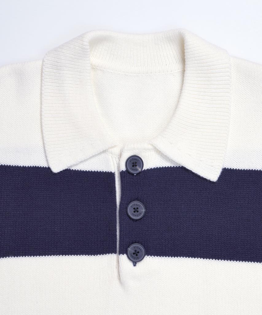 210EDIT Rugby Collared Knit_Zd3Sw117_Dnv