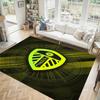 Leeds United Design Crystal Velvet Carpet Cozy Non?Slip Printed Rug For Bedroom Living Room Entrance