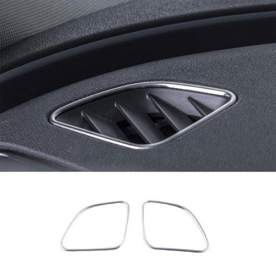 For Mini Cooper Clubman F54 Silver Titanium Dashboard Side Vent Overlay Cover