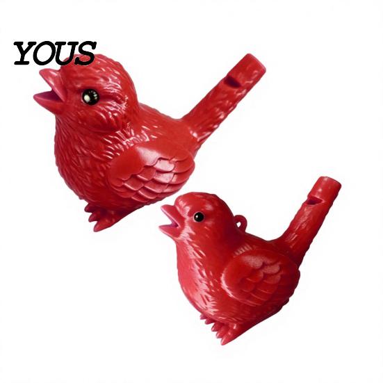 Kids Bath Toy Whistle 2Pcs Bird 3D Printed with Water Chamber Realistic Warbling Sound for Outdoor Play Camping Party Favors Fun Novelty Gift