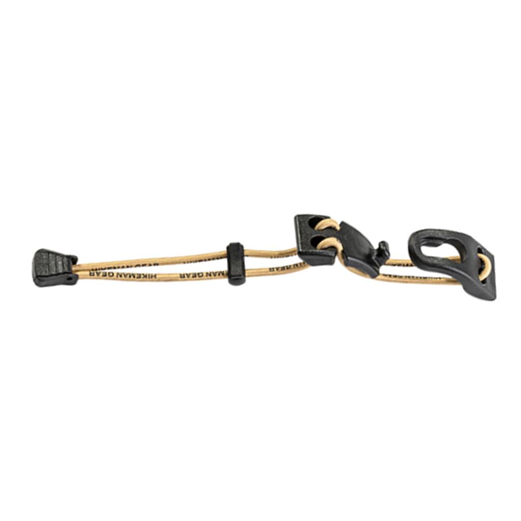 Outdoor Backpack Expansion Buckle Extended Webbing Clip Outdoor Bag Fixed Rope Adjustable Thick Elastic Rope Enduring