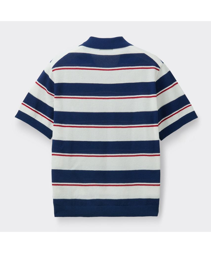 Keoseuuteommellou Navy Fresh Lounge Stripes Collar Sweater Cwwam26413Nyd