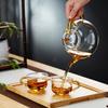 Pokaro Tea Glass Teapot, Heat-Resistant, Clear, Shatter-Resistant, Zen, Monk-Style, Round Teapot for Black Tea, Green Tea, Fruit Tea, and Loose Leaf