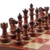 AIA UB Magnetic Wood Grain Plastic Chess Set - Portable Folding Board for Competition and Training, Available In Small and Large Sizes